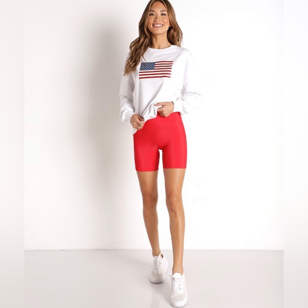 Beach Riot bike short red - size small